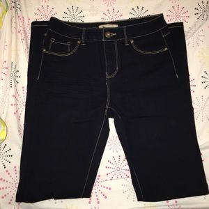 High waist Dark/Almost Black Jeans
